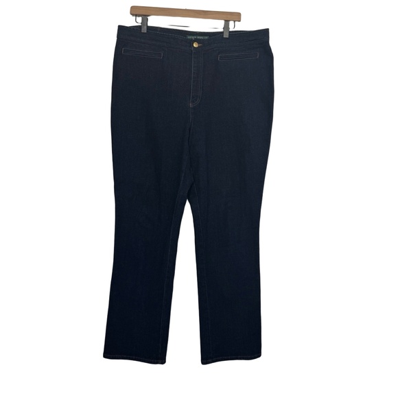 Lauren Ralph Lauren Pants - Lauren Jeans Co Ralph Lauren Jeans Dark Blue Straight Leg Denim Trousers Size 16